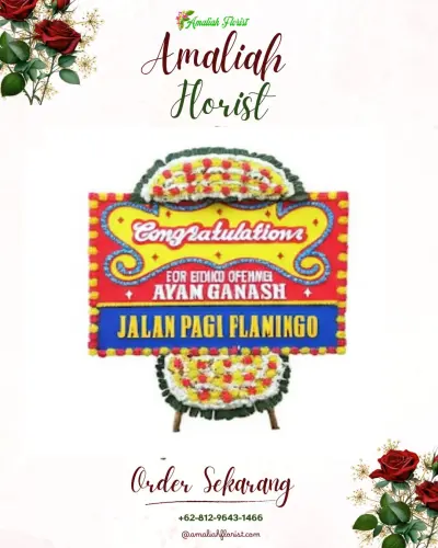 Bunga Papan Congratulation di Krebet
